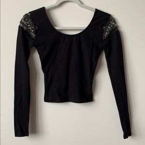 Urban outfitters low back top with shoulder detail